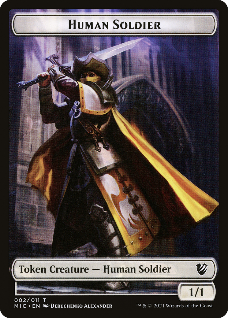 Image of Human Soldier (TMIC-002) - Midnight Hunt Commander Tokens