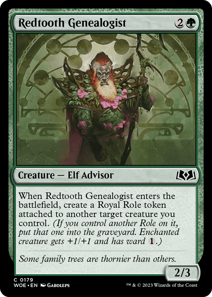 Image of Redtooth Genealogist (WOE-179) - Wilds of Eldraine