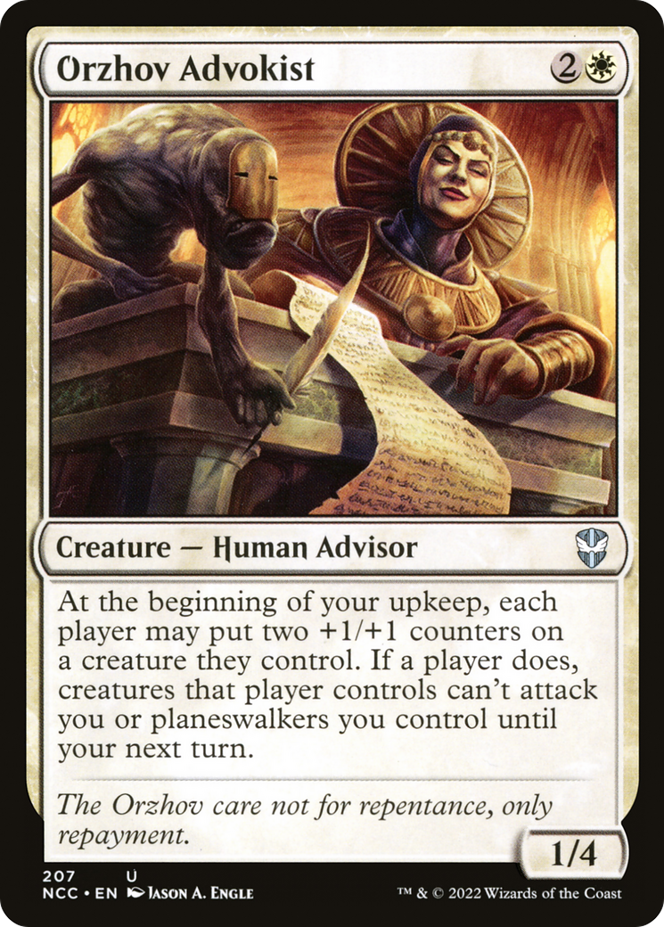 Image of Orzhov Advokist (NCC-207) - New Capenna Commander