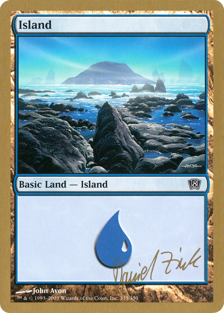 Image of Island (335) - 2003 Daniel Zink (8ED) (WCD-DZ335) - World Championship Decks 2003
