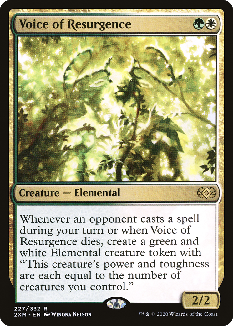 Image of Voice of Resurgence (2XM-227) - Double Masters Foil