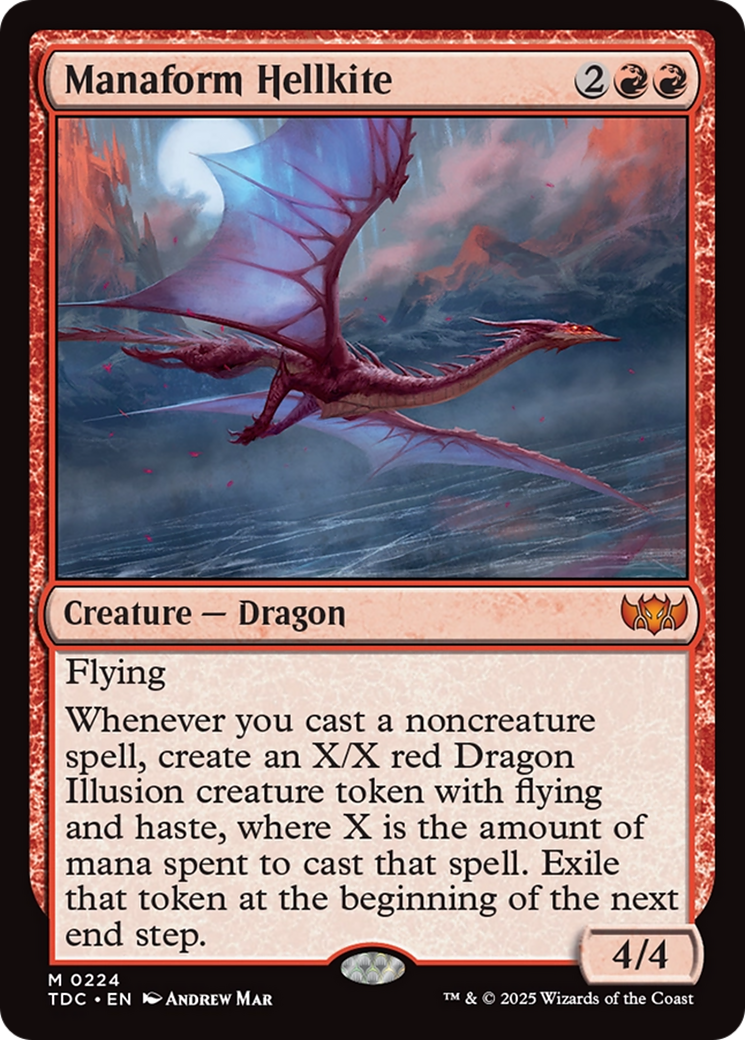Image of Manaform Hellkite (TDC-224) - Commander: Tarkir: Dragonstorm