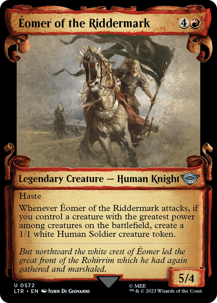Image of Eomer of the Riddermark (Showcase Scrolls) (LTR-572) - The Lord of the Rings: Tales of Middle-earth: (Showcase) Foil