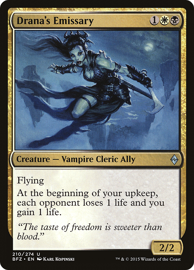 Image of Drana's Emissary (BFZ-210) - Battle for Zendikar