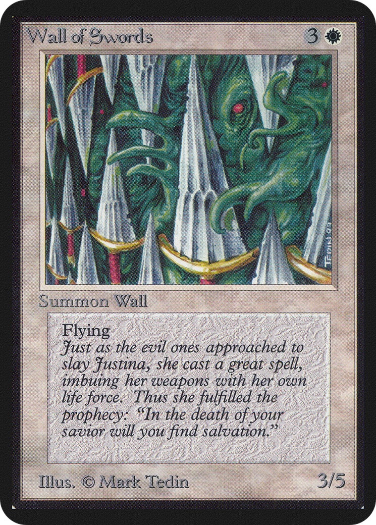 Image of Wall of Swords (LEA-) - Limited Edition Alpha
