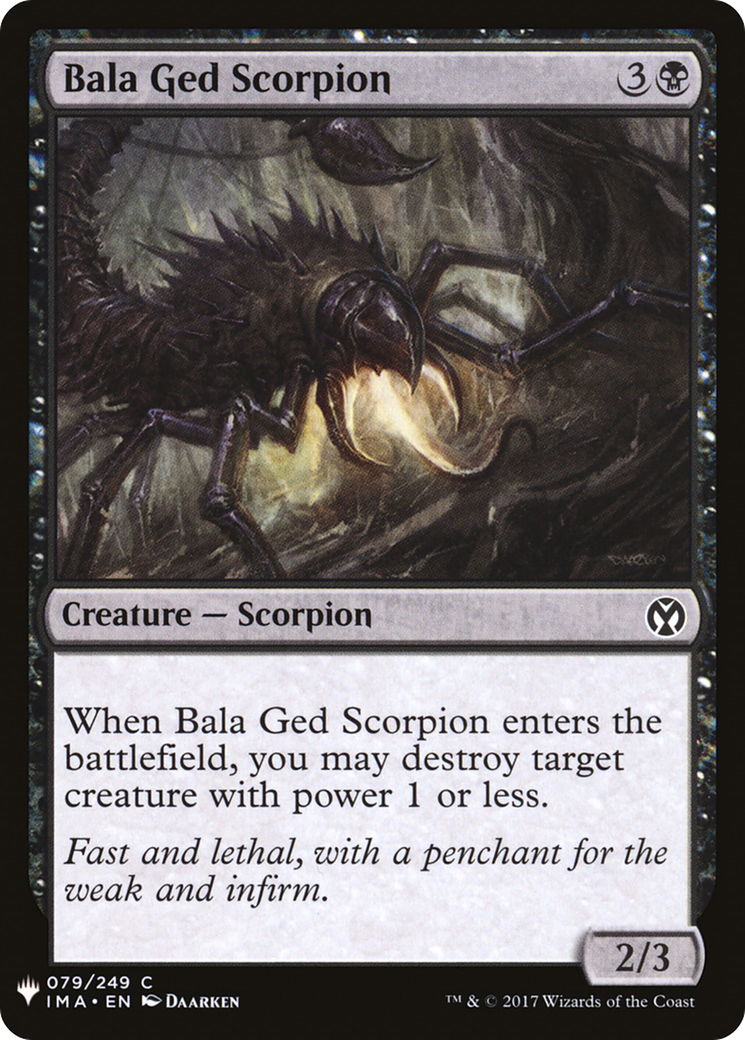 Image of Bala Ged Scorpion (LIST-IMA-79) - The List