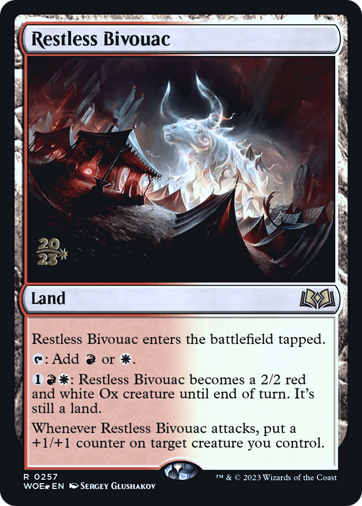 Image of Restless Bivouac (PRE-257) - Wilds of Eldraine Promos Foil