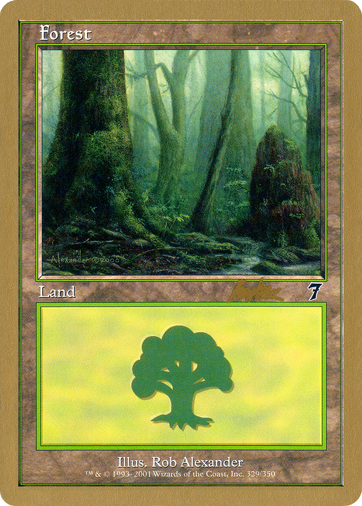 Image of Forest (329) - 2002 Brian Kibler (7ED) (WCD-) - World Championship Decks 2002