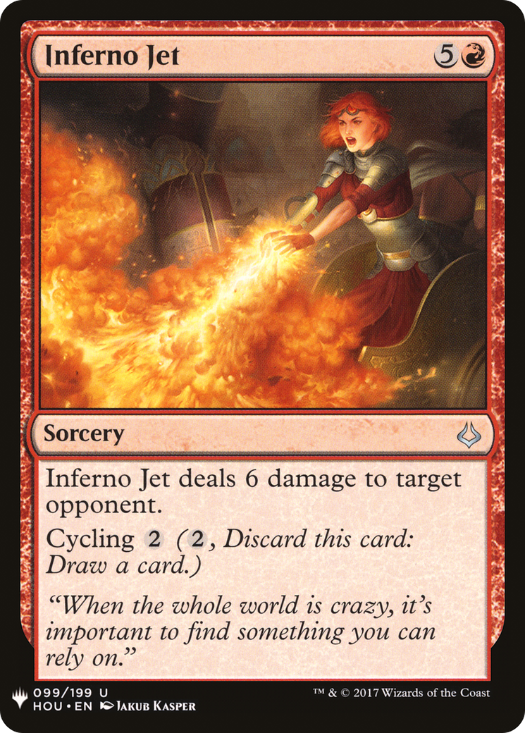 Image of Inferno Jet (LIST-HOU-99) - The List