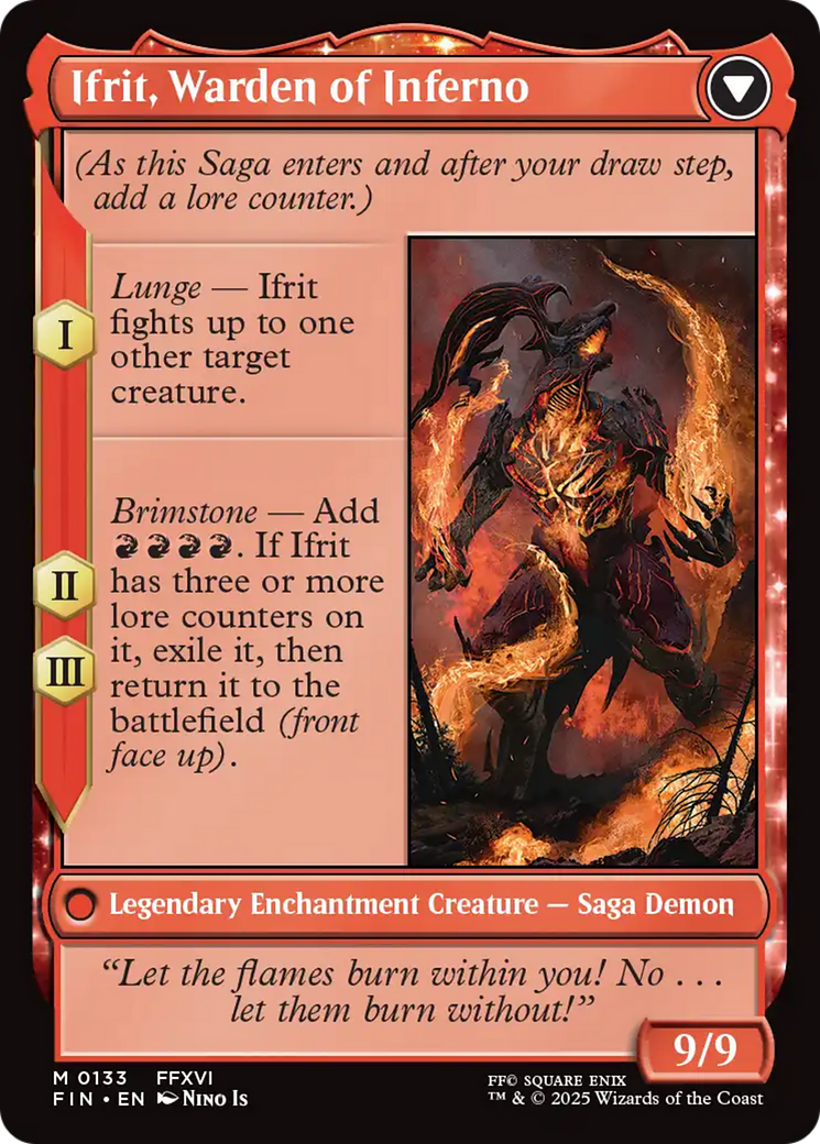 Image of Clive, Ifrit's Dominant (FIN-133) - FINAL FANTASY: (enchantment) Foil