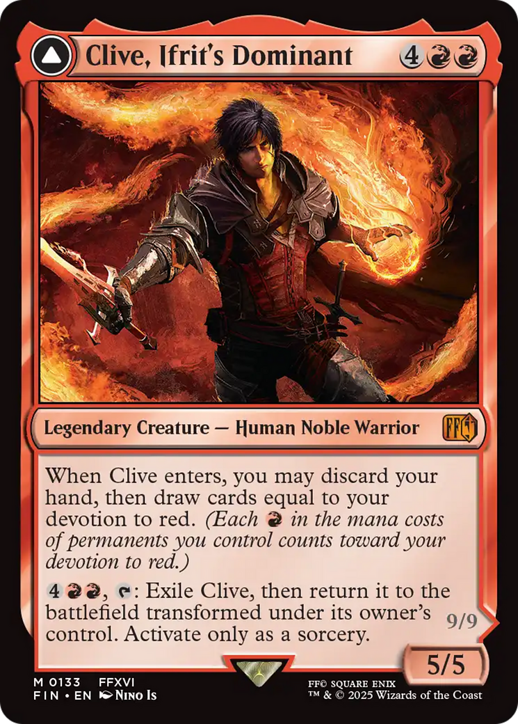 Image of Clive, Ifrit's Dominant (FIN-133) - FINAL FANTASY: (enchantment) Foil