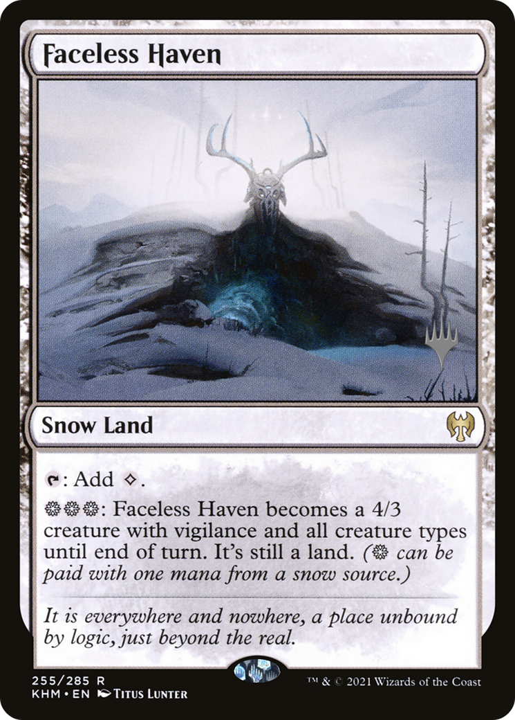 Image of Faceless Haven (PPKHM-255P) - Kaldheim Promos: (snow)