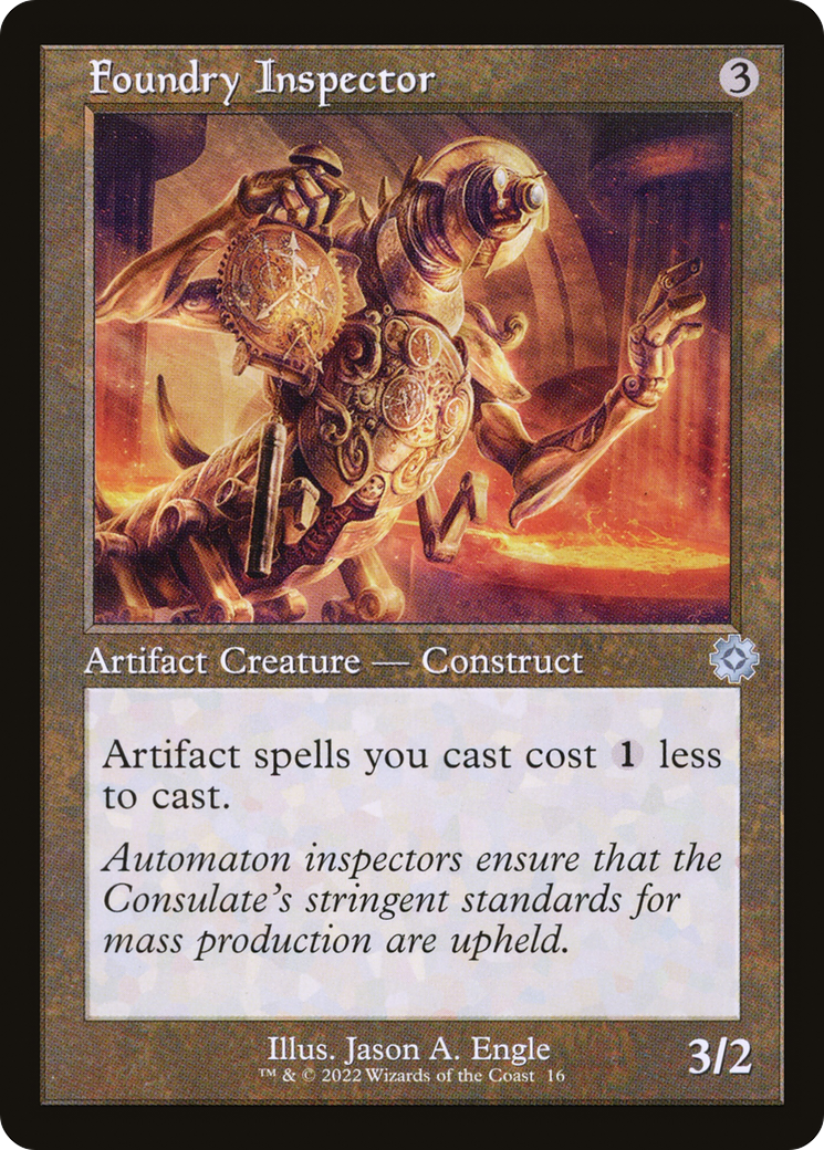 Image of Foundry Inspector (BRR-016) - The Brothers' War Retro Artifacts Foil
