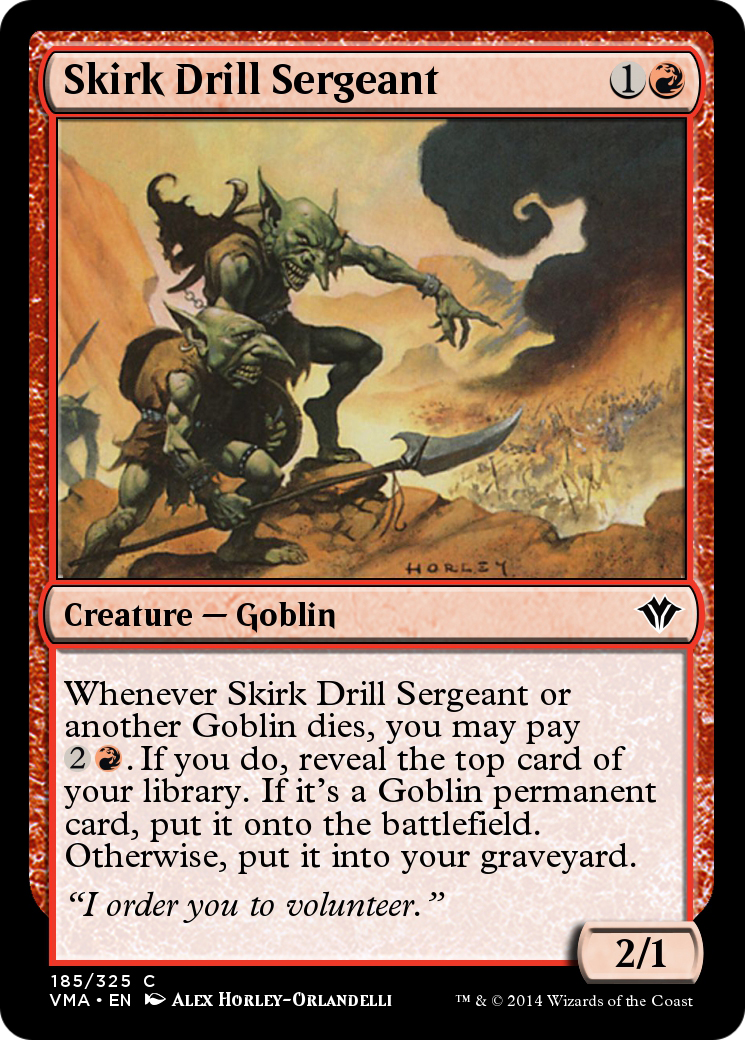 Image of Skirk Drill Sergeant (VMA-185) - Vintage Masters Foil