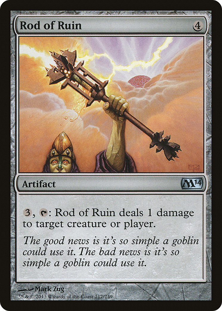 Image of Rod of Ruin (M14-217) - Magic 2014 Foil