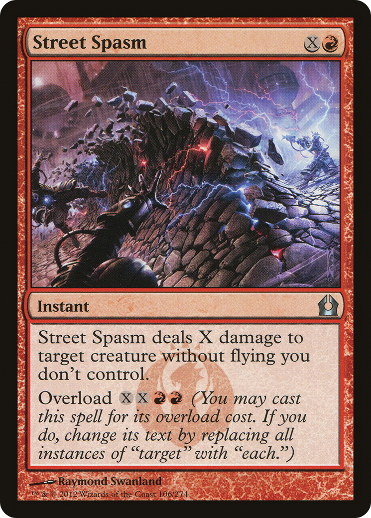 Image of Street Spasm (RTR-106) - Return to Ravnica Foil