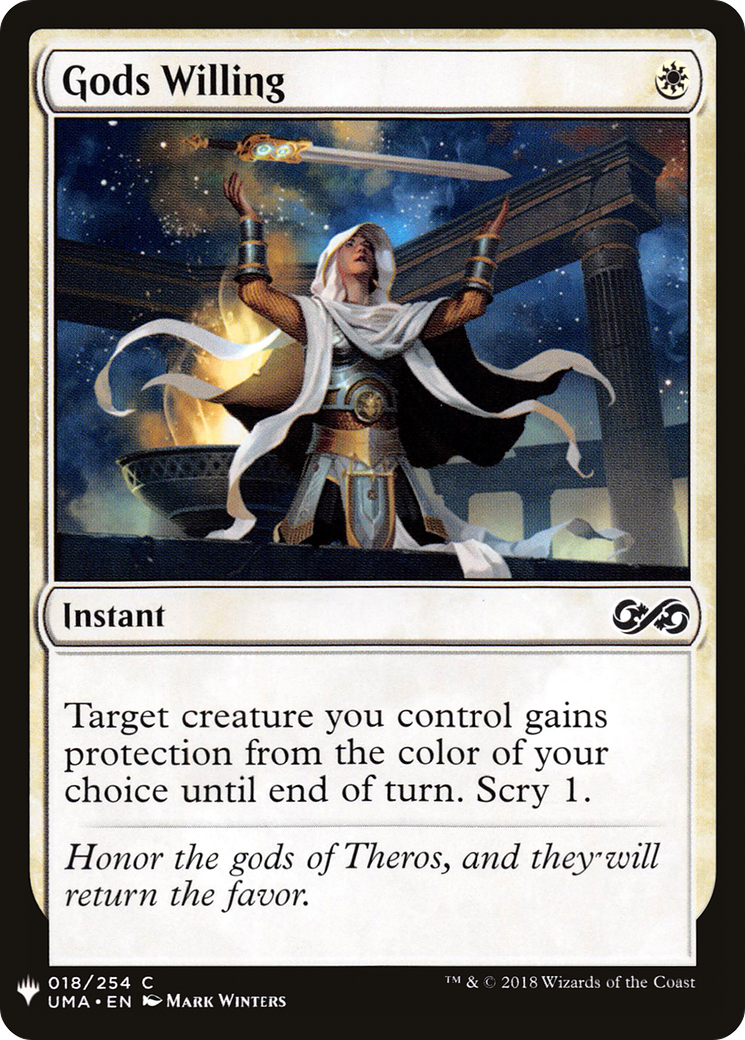 Image of Gods Willing (LIST-UMA-18) - The List