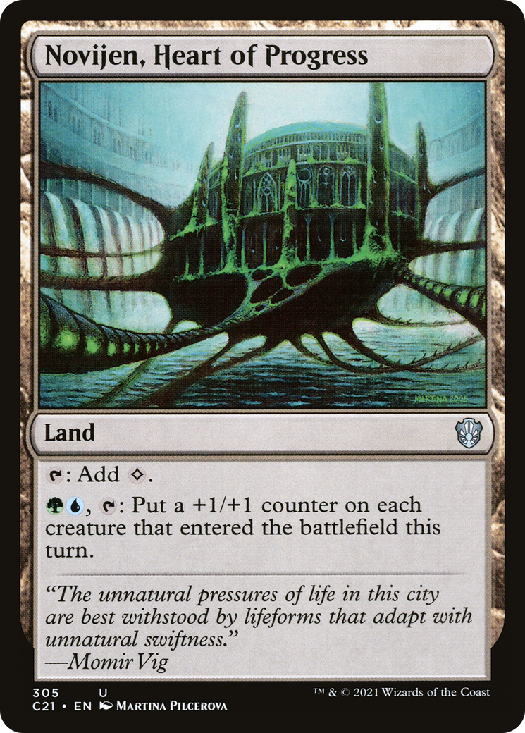Image of Novijen, Heart of Progress (C21-305) - Commander 2021