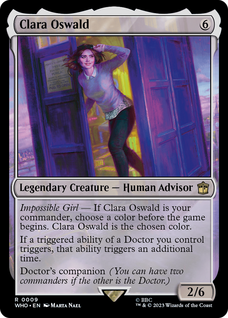 Image of Clara Oswald (WHO-009) - Doctor Who Foil