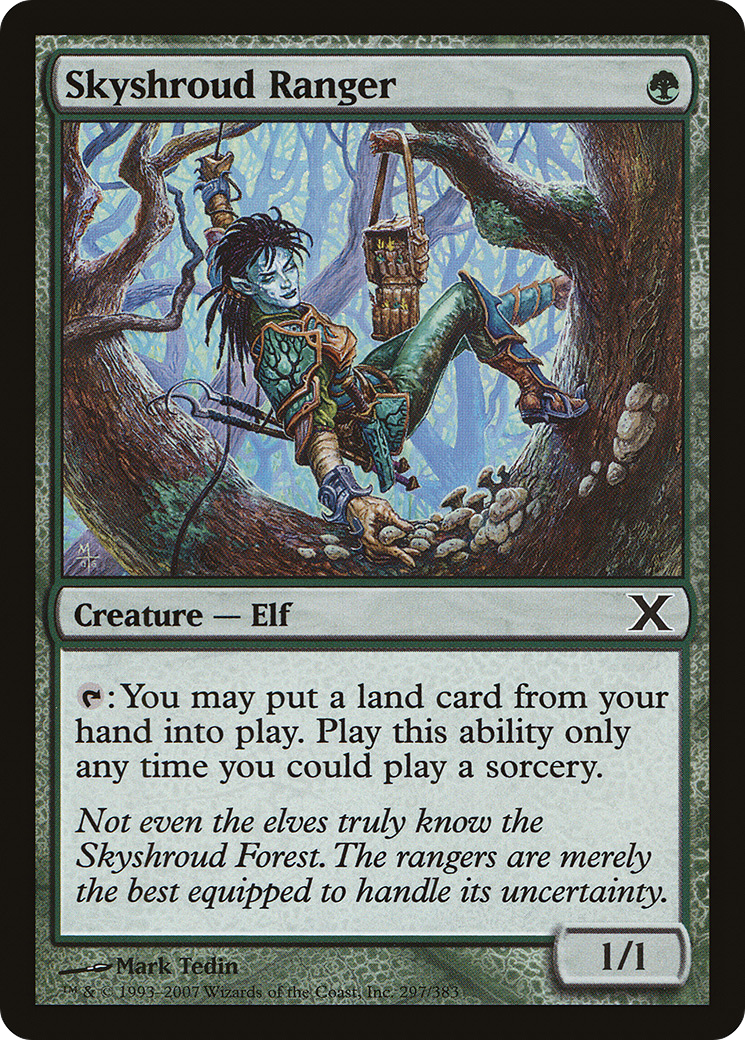 Image of Skyshroud Ranger (10E-297) - Tenth Edition Foil