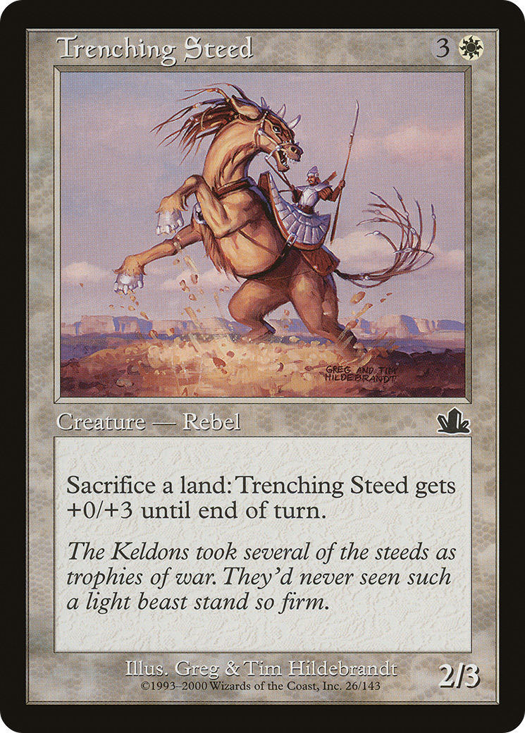 Image of Trenching Steed (PCY-026) - Prophecy Foil