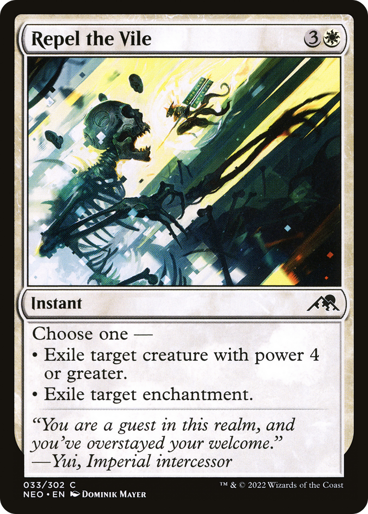 Image of Repel the Vile (NEO-033) - Kamigawa: Neon Dynasty