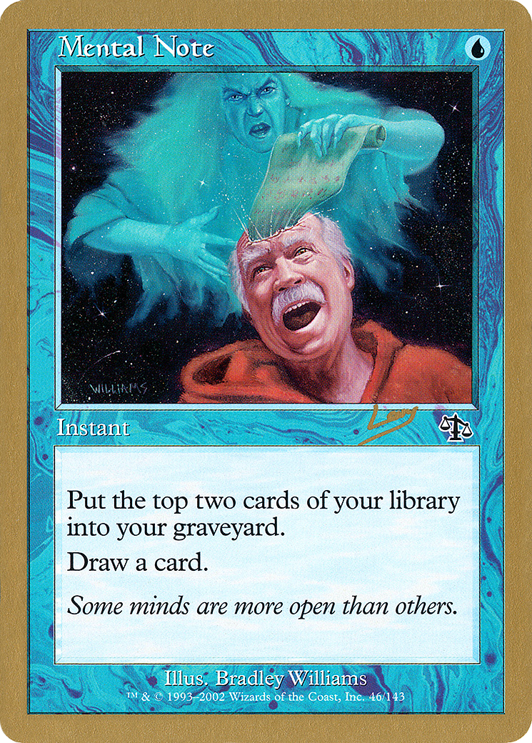 Image of Mental Note - 2002 Raphael Levy (JUD) (WCD-) - World Championship Decks 2002