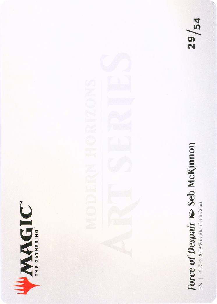 Image of Force of Despair // Force of Despair (AMH1-029) - Modern Horizons Art Series (Borderless)
