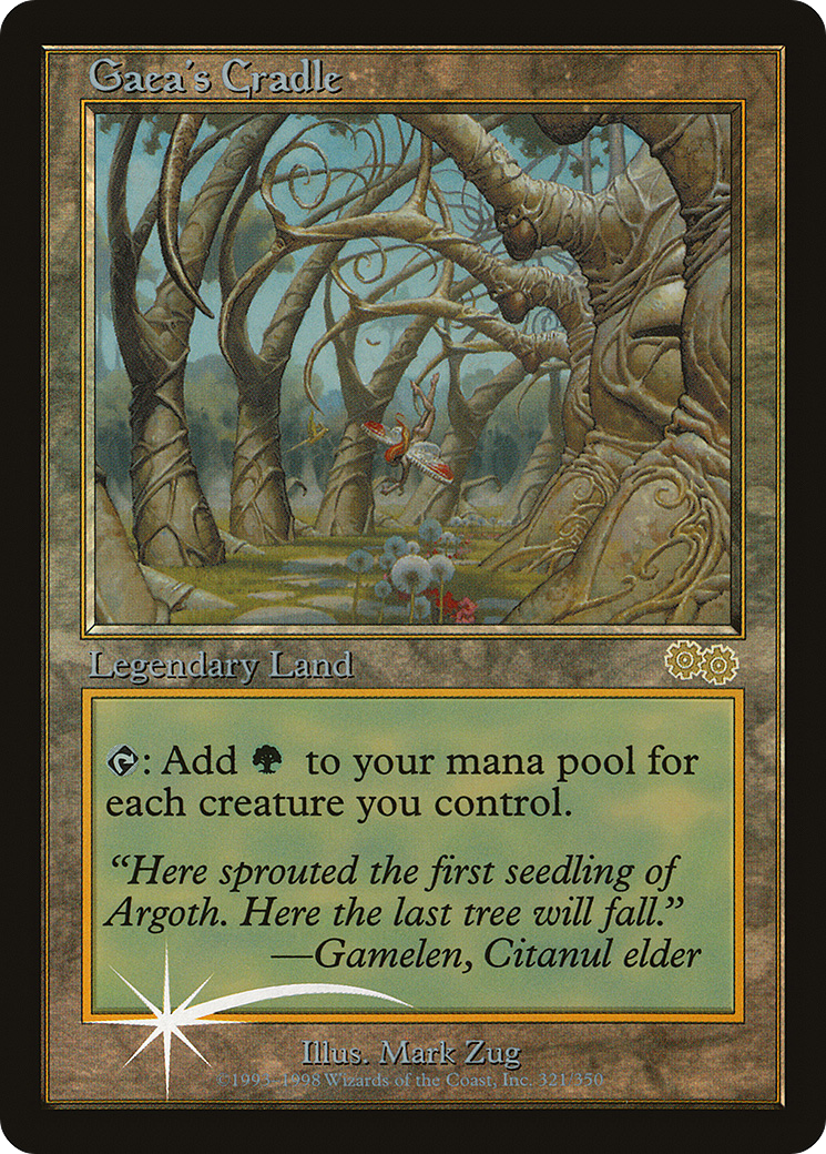 Image of Gaea's Cradle (JDG-321) - Judge Gift Cards 1998 Foil