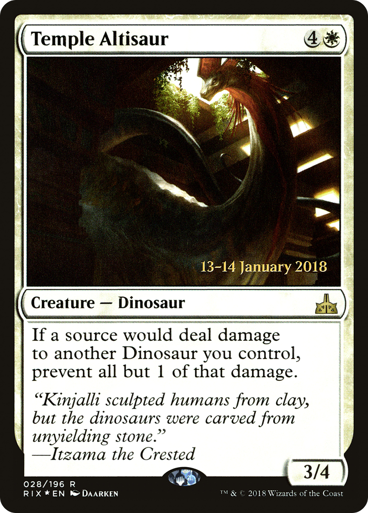 Image of Temple Altisaur (PRE-28S) - Rivals of Ixalan Promos Foil