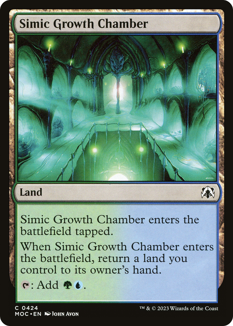 Image of Simic Growth Chamber (MOC-424) - March of the Machine Commander