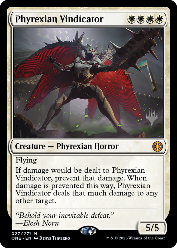 Image of Phyrexian Vindicator (PPONE-27P) - Phyrexia: All Will Be One Promos