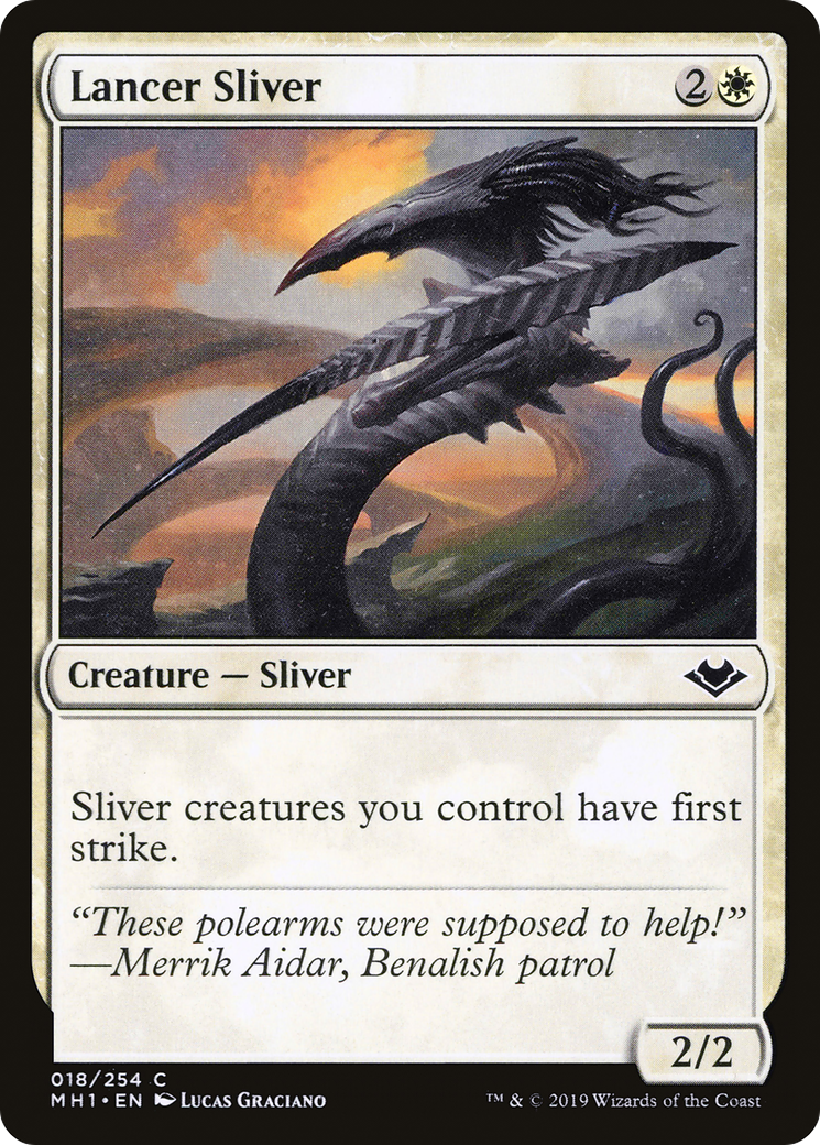 Image of Lancer Sliver (MH1-018) - Modern Horizons Foil