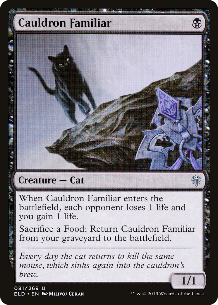 Image of Cauldron Familiar (ELD-081) - Throne of Eldraine Foil