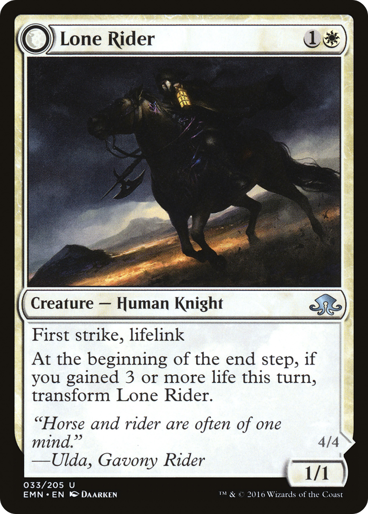 Image of Lone Rider (EMN-033) - Eldritch Moon: (mooneldrazidfc)