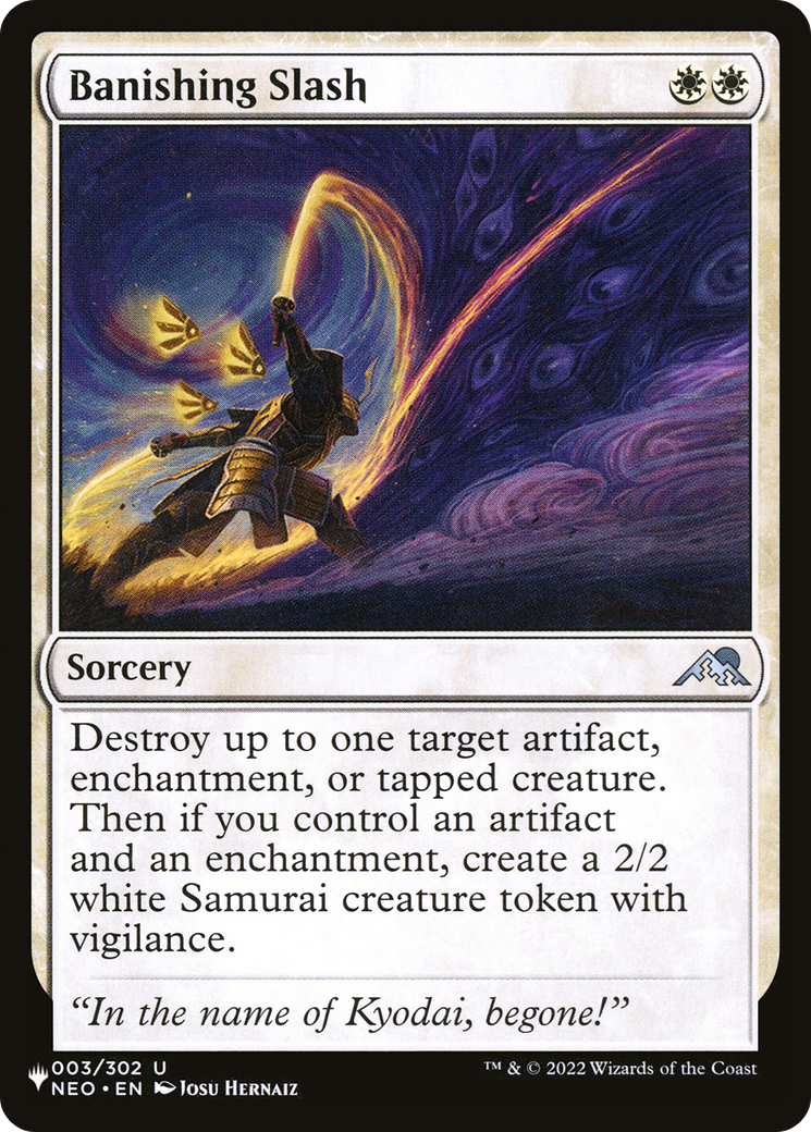 Image of Banishing Slash (LIST-NEO-3) - The List