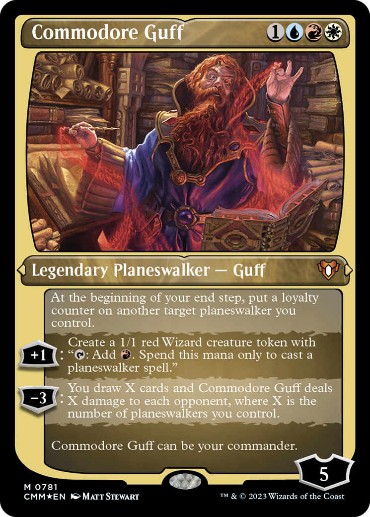 Image of Commodore Guff (CMM-781) - Commander Masters Etched Foil