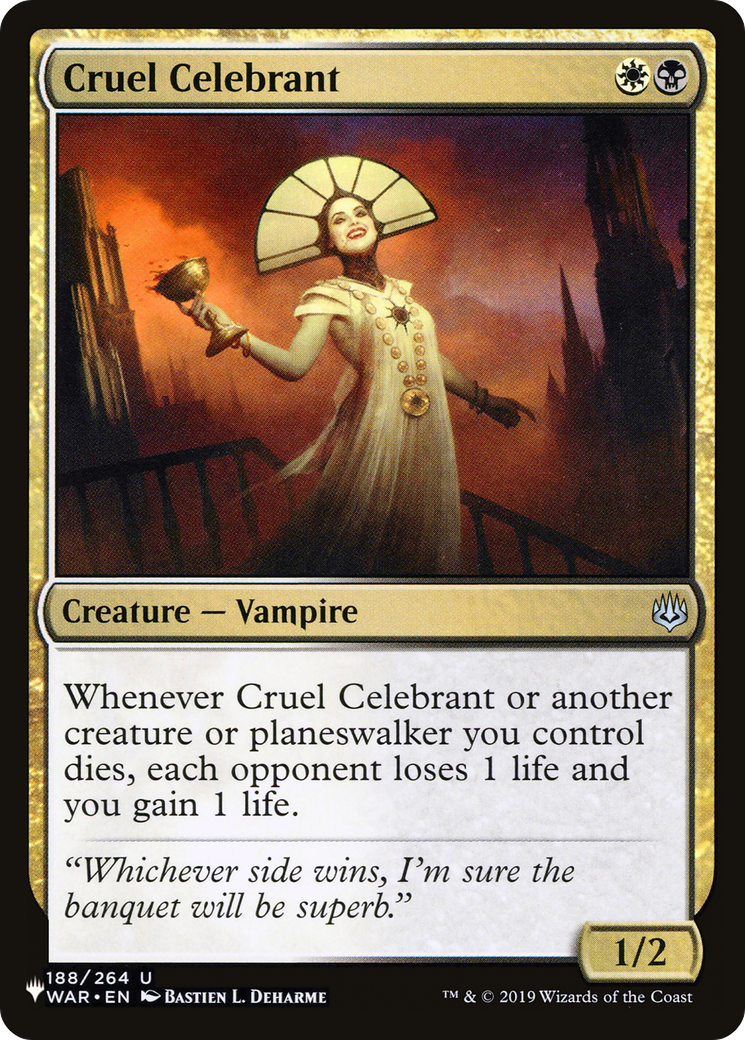 Image of Cruel Celebrant (LIST-188/264) - The List