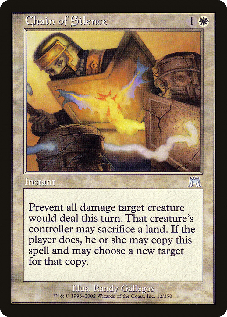 Image of Chain of Silence (ONS-012) - Onslaught Foil