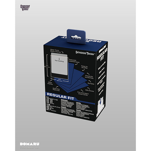Image of Card Sleeves: Standard DOMARU Regular Fit- Regent Blue (100 ct.)