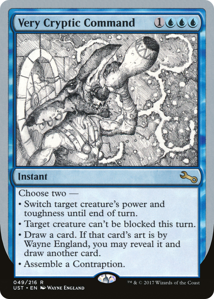 Image of Very Cryptic Command (A) (UST-49A) - Unstable