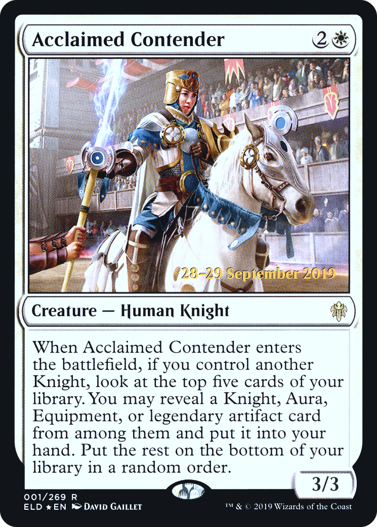 Image of Acclaimed Contender (PRE-01S) - Throne of Eldraine Promos Foil