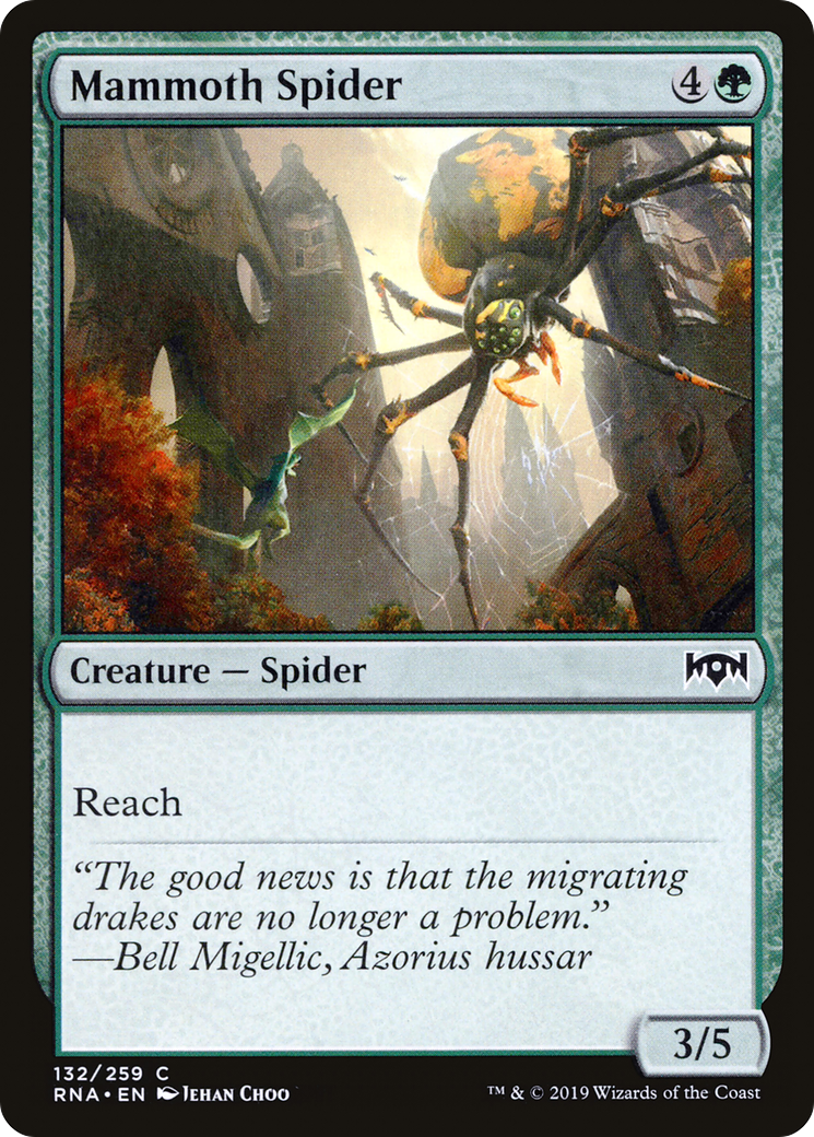 Image of Mammoth Spider (RNA-132) - Ravnica Allegiance Foil