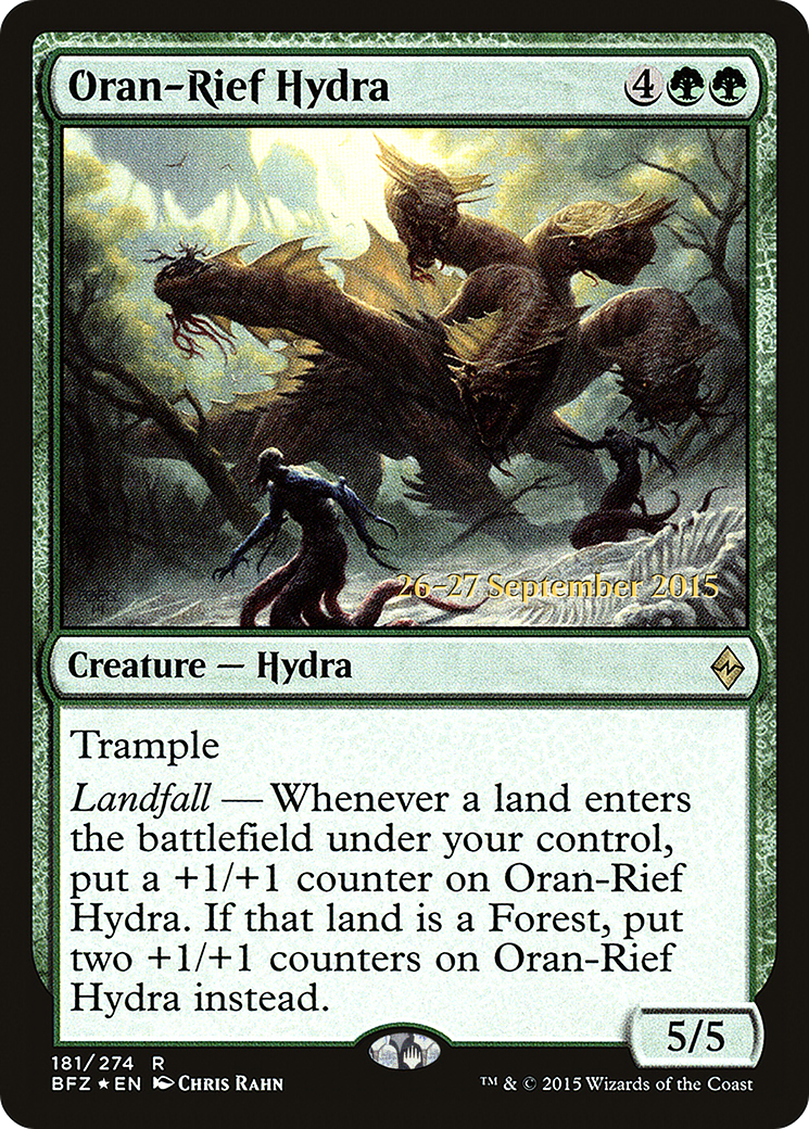 Image of Oran-Rief Hydra (PRE-181S) - Battle for Zendikar Promos Foil