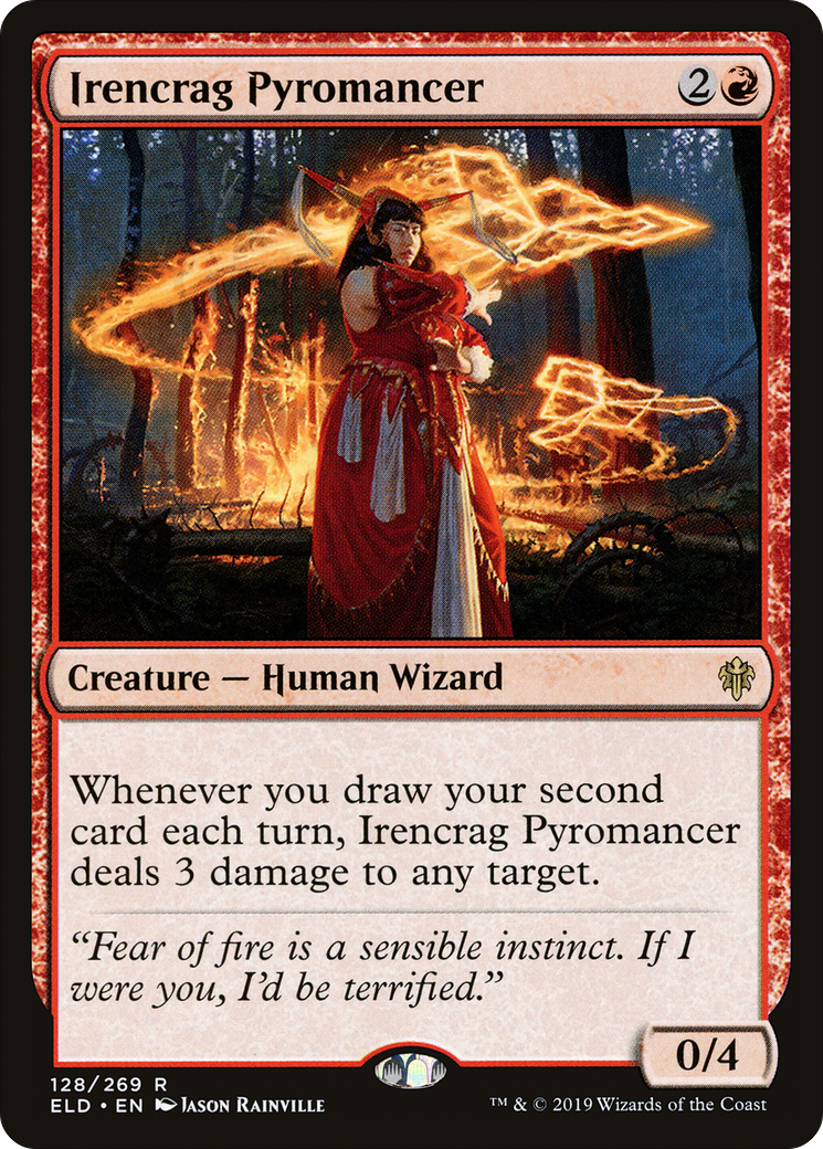 Image of Irencrag Pyromancer (ELD-128) - Throne of Eldraine Foil
