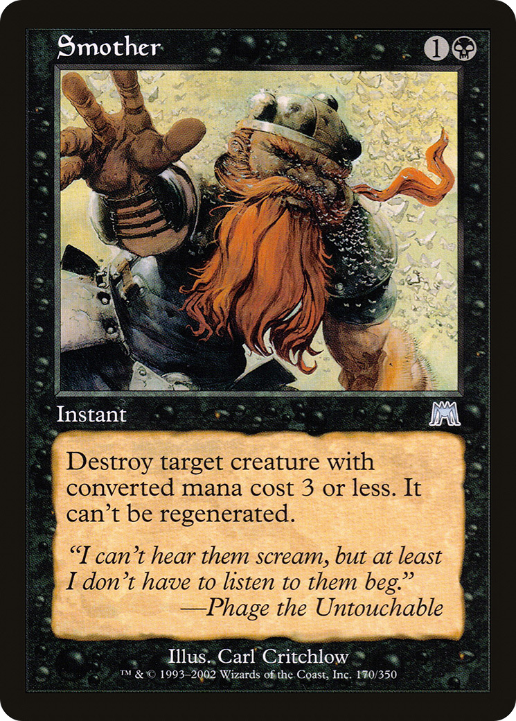 Image of Smother (ONS-170) - Onslaught Foil