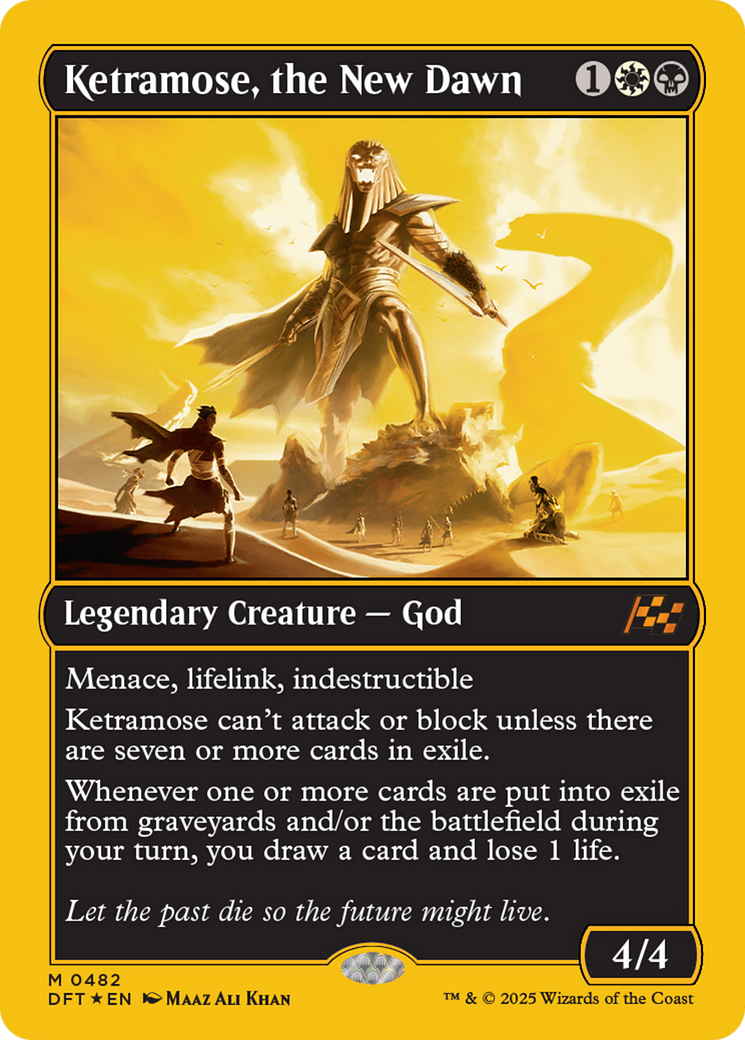 Image of Ketramose, the New Dawn (First-Place Foil) (DFT-482) - Aetherdrift Foil