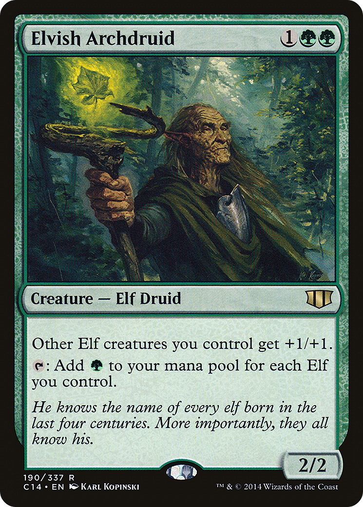 Image of Elvish Archdruid (C14-190) - Commander 2014