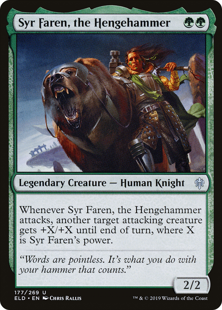 Image of Syr Faren, the Hengehammer (ELD-177) - Throne of Eldraine