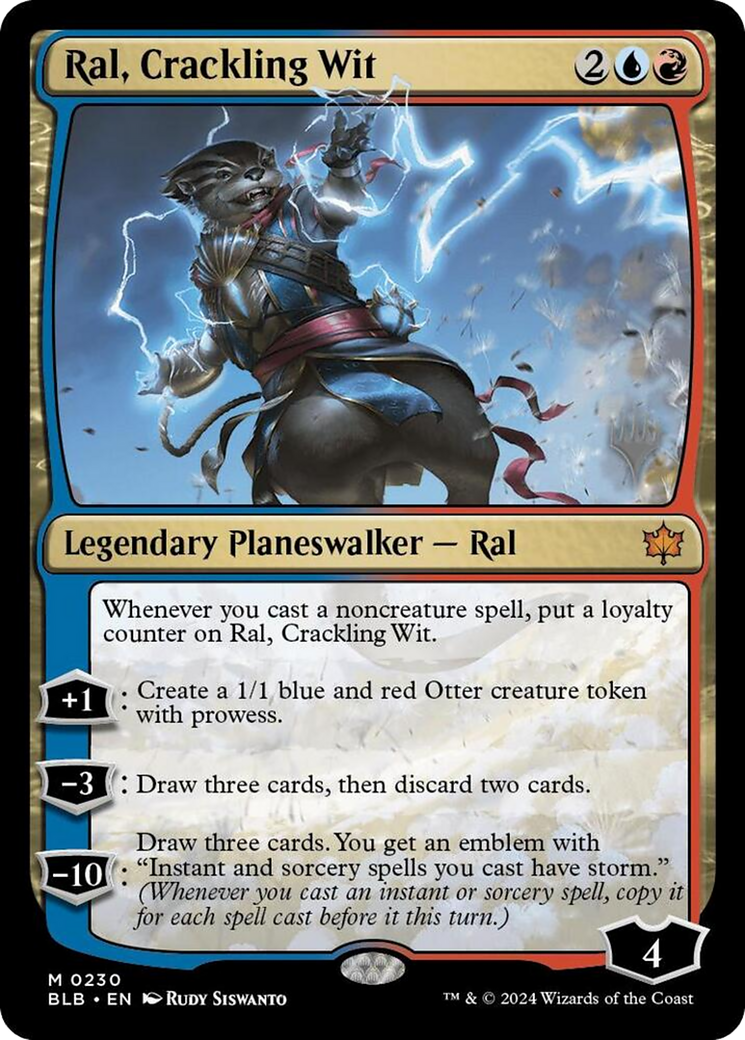 Image of Ral, Crackling Wit (PPBLB-230) - Bloomburrow Promos Foil
